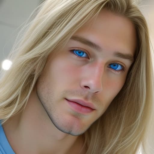  Portrait of an extraordinarily handsome American man in japan, he has blue beautiful eyes, blonde silky hair and white glimmering skin. He is 5’9 in feet