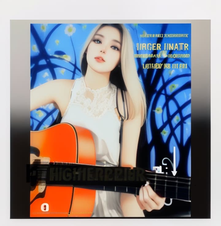  beautiful white girl holding a guitar, hyperrealistic, high quality, highly detailed, cinematic lighting, intricate, sharp focus, f/1. 8, 85mm, (centered image composition), (professionally color graded), ((bright soft diffused light)), volumetric fog, trending on instagram, HDR 4K, 8K