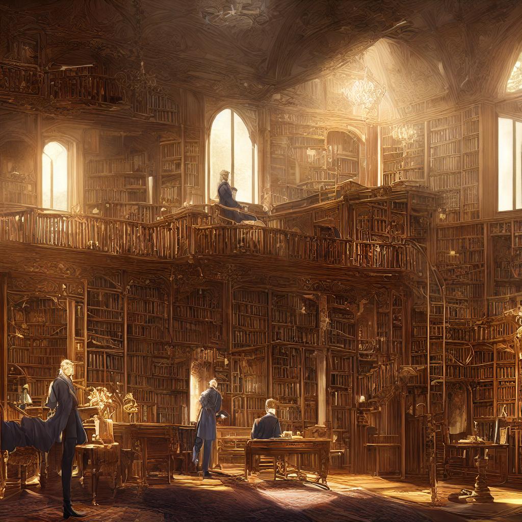  ((masterpiece)), (((best quality))), 8k, high detailed, ultra-detailed. A father and son visiting Hans Christian Andersen's house in Denmark, looking at the attic. The scene depicts a cozy attic with wooden beams and antique furniture. The father and son stand near a shelf filled with old books, while sunlight streams through a small window, casting a warm glow. The walls are adorned with vintage illustrations from Andersen's fairy tales. The father points excitedly at a handwritten manuscript displayed on a desk, believed to be an unpublished story by Andersen himself. The son looks up at his father with awe, holding a worn copy of 'The Little Mermaid' in his hands. The overall aesthetic is reminiscent of a sepia-toned vintage photograph,  hyperrealistic, full body, detailed clothing, highly detailed, cinematic lighting, stunningly beautiful, intricate, sharp focus, f/1. 8, 85mm, (centered image composition), (professionally color graded), ((bright soft diffused light)), volumetric fog, trending on instagram, trending on tumblr, HDR 4K, 8K