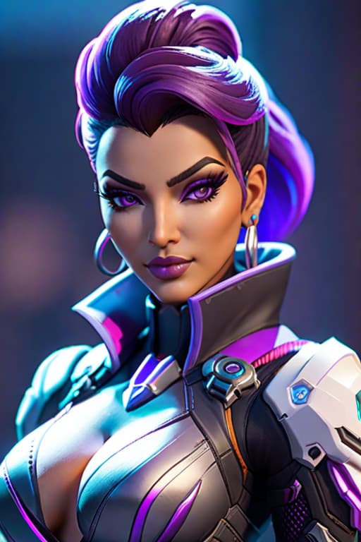  overwatch sombra iced out hyperrealistic, full body, detailed clothing, highly detailed, cinematic lighting, stunningly beautiful, intricate, sharp focus, f/1. 8, 85mm, (centered image composition), (professionally color graded), ((bright soft diffused light)), volumetric fog, trending on instagram, trending on tumblr, HDR 4K, 8K