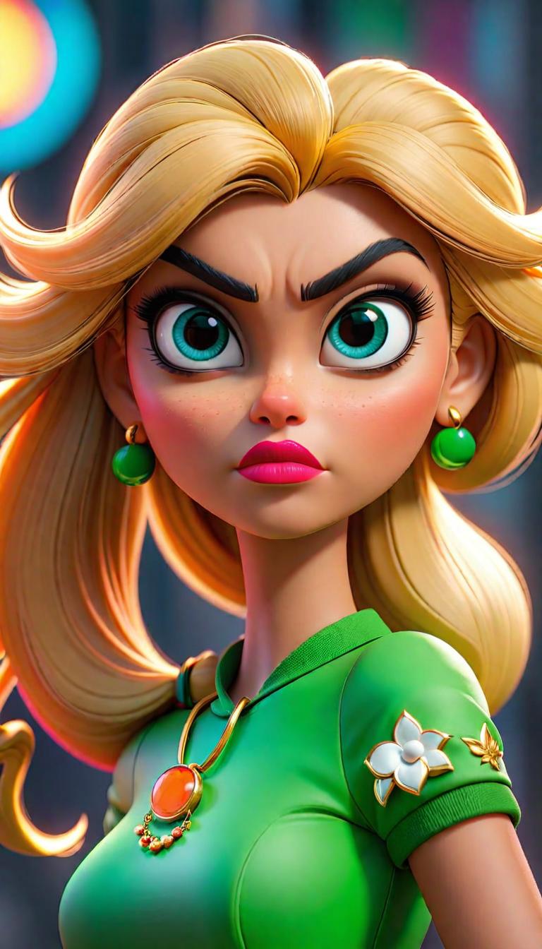  Professional 3D model of power puff girl . Rendered with Octane, the model is highly detailed,dramatic lighting. hyperrealistic, full body, detailed clothing, highly detailed, cinematic lighting, stunningly beautiful, intricate, sharp focus, f/1. 8, 85mm, (centered image composition), (professionally color graded), ((bright soft diffused light)), volumetric fog, trending on instagram, trending on tumblr, HDR 4K, 8K