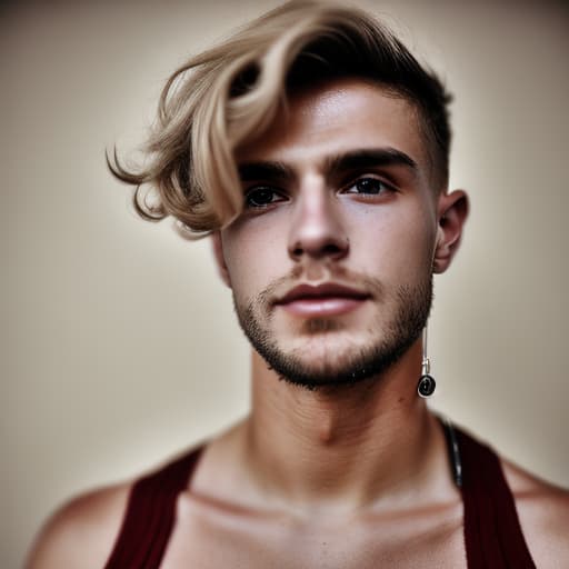 portrait+ style czech homosexual queer twink blonde very cute dude face