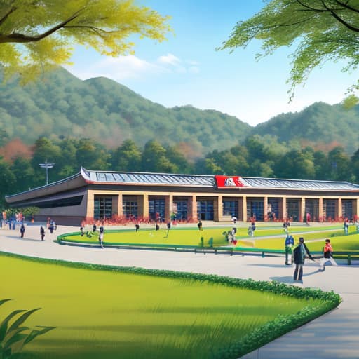  Draw a Wuyi University,