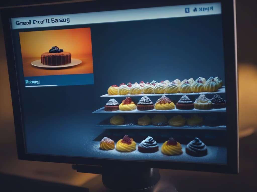  A minimalist image of a diverse group of people from around the world baking and exchanging pastries through a digital screen, symbolizing the global impact of COVID19 on baking trends. hyperrealistic, full body, detailed clothing, highly detailed, cinematic lighting, stunningly beautiful, intricate, sharp focus, f/1. 8, 85mm, (centered image composition), (professionally color graded), ((bright soft diffused light)), volumetric fog, trending on instagram, trending on tumblr, HDR 4K, 8K