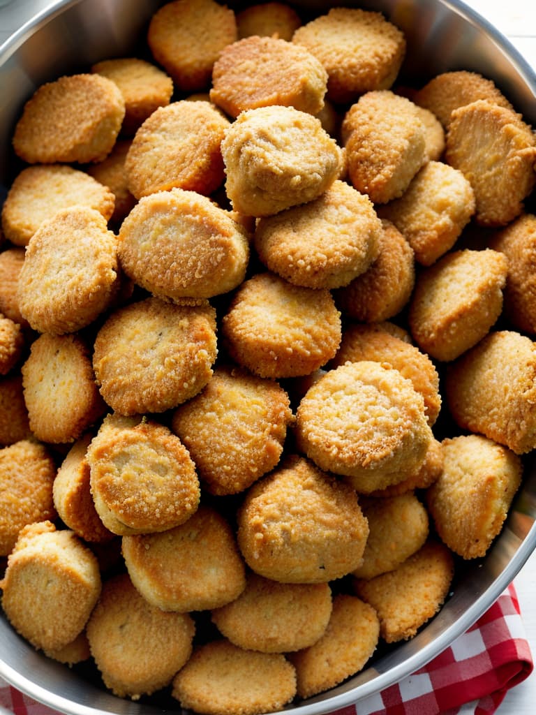  a big bowl of chicken nuggets