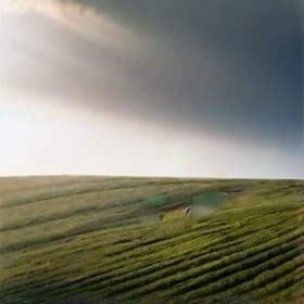  person walking on a field hyperrealistic, full body, detailed clothing, highly detailed, cinematic lighting, stunningly beautiful, intricate, sharp focus, f/1. 8, 85mm, (centered image composition), (professionally color graded), ((bright soft diffused light)), volumetric fog, trending on instagram, trending on tumblr, HDR 4K, 8K