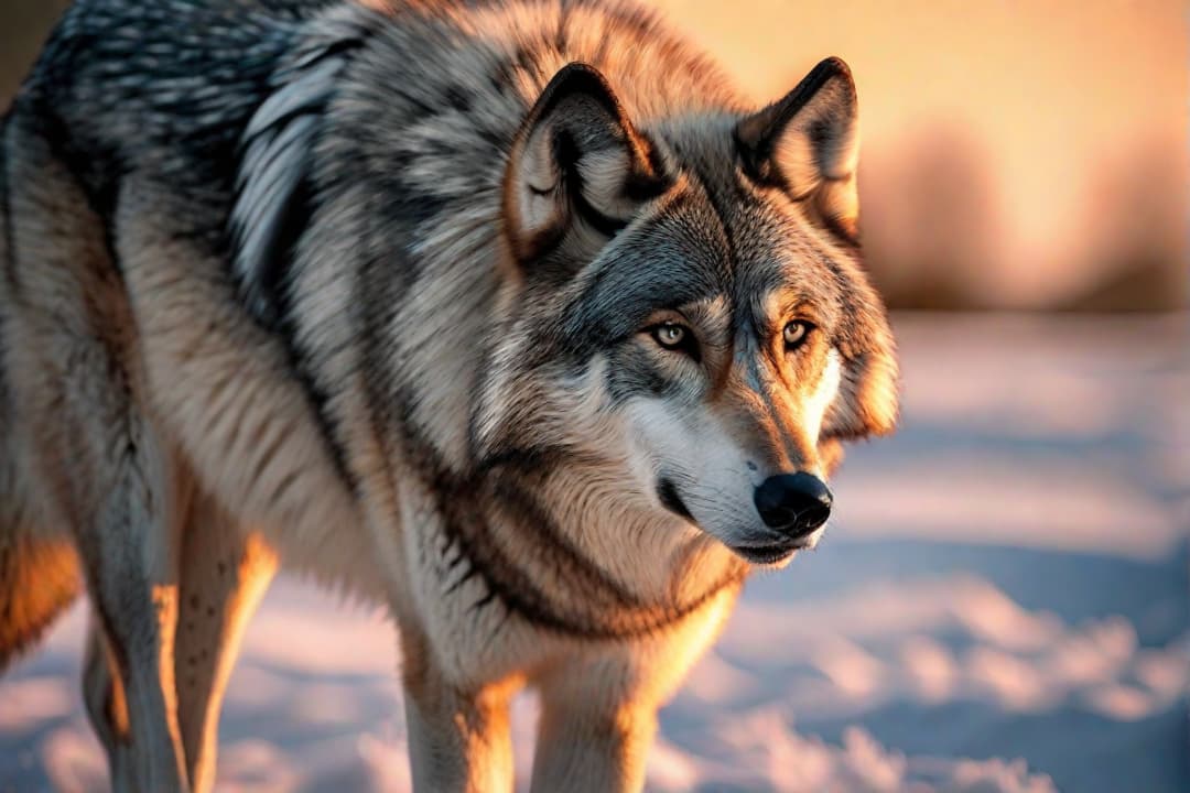  Vibrant depiction of a wolf using minimal design elements and bright colors. hyperrealistic, full body, detailed clothing, highly detailed, cinematic lighting, stunningly beautiful, intricate, sharp focus, f/1. 8, 85mm, (centered image composition), (professionally color graded), ((bright soft diffused light)), volumetric fog, trending on instagram, trending on tumblr, HDR 4K, 8K