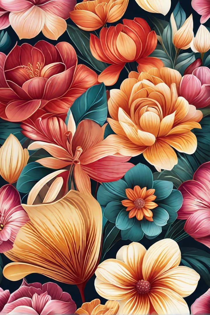  Express your creativity through digital painting. Transform the canvas with a palette of colors, blending and shading to create your own unique masterpiece: flowers