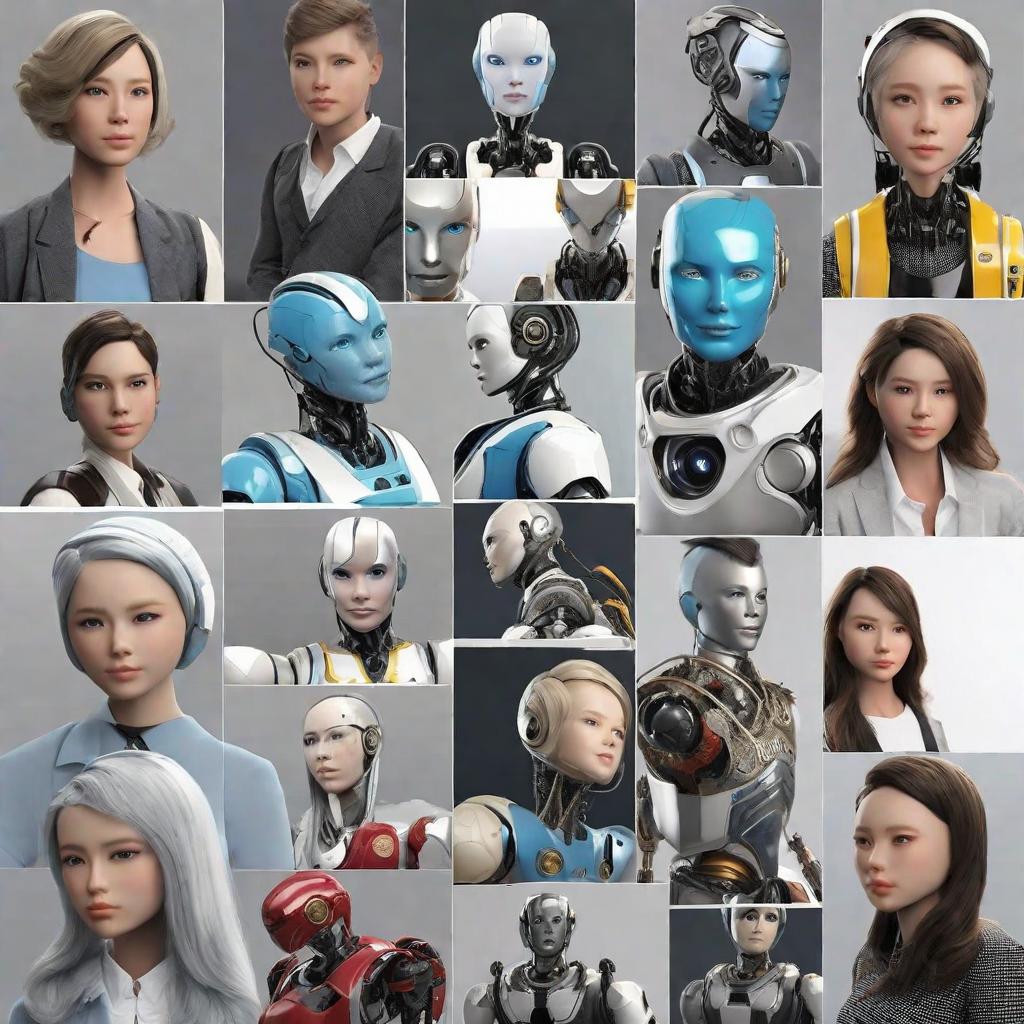  masterpiece, best quality, Humanoid robots Female realistic