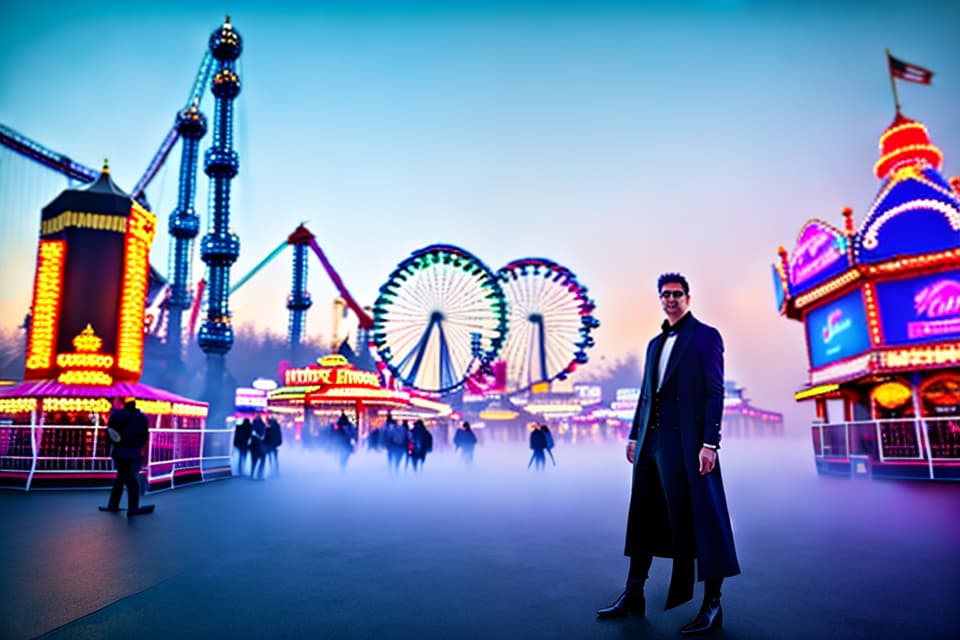  Photo, full -body photo, long face, idol, mobile phone, amusement park, high saturation hyperrealistic, full body, detailed clothing, highly detailed, cinematic lighting, stunningly beautiful, intricate, sharp focus, f/1. 8, 85mm, (centered image composition), (professionally color graded), ((bright soft diffused light)), volumetric fog, trending on instagram, trending on tumblr, HDR 4K, 8K