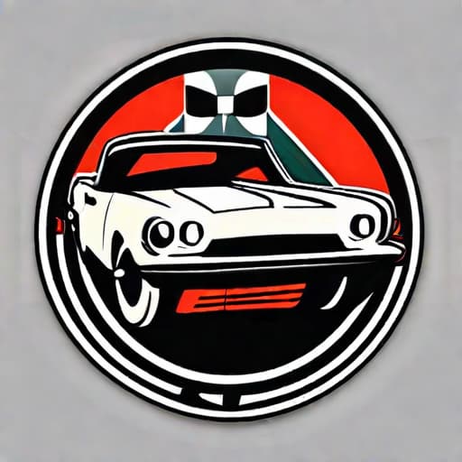  ((white background)), draw a car repair autoshop logo, 50´s style, sticker, 2d cute, fantasy, dreamy, vector illustration, 2d flat, centered, by Tim Burton, professional, sleek, modern, minimalist, graphic, line art, vector graphics, high quality, highly detailed hyperrealistic, full body, detailed clothing, highly detailed, cinematic lighting, stunningly beautiful, intricate, sharp focus, f/1. 8, 85mm, (centered image composition), (professionally color graded), ((bright soft diffused light)), volumetric fog, trending on instagram, trending on tumblr, HDR 4K, 8K