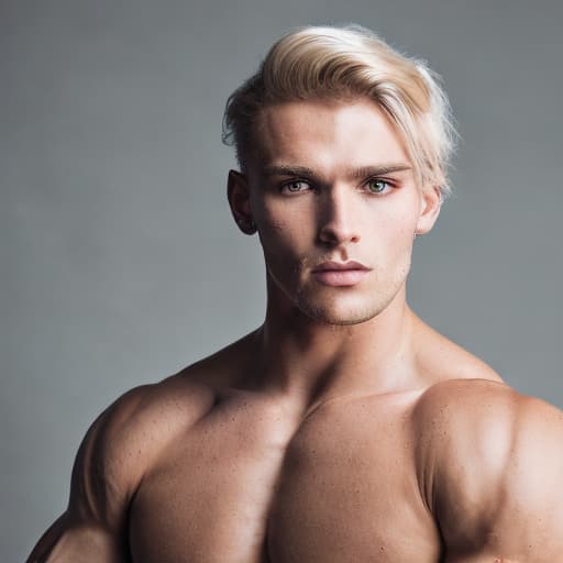 portrait+ style czech homosexual queer fitness model blonde very cute dude face