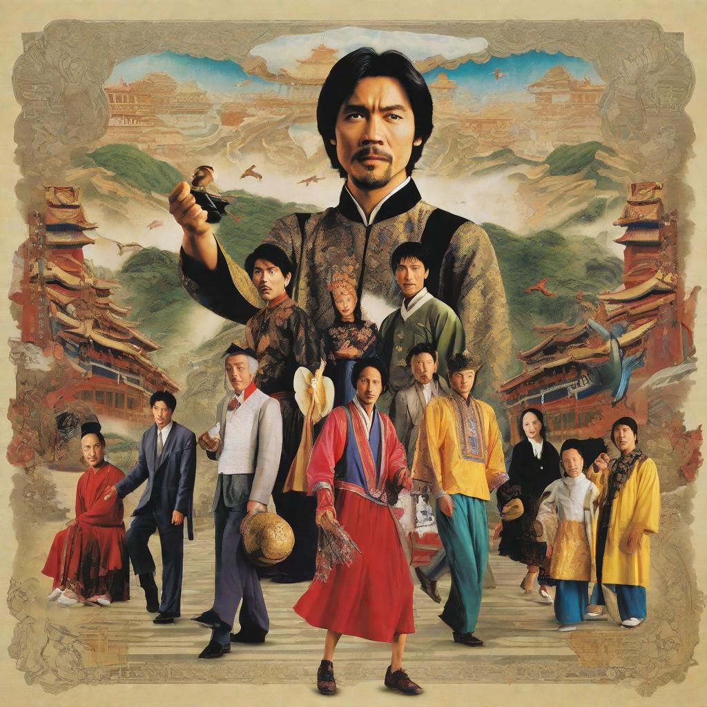  Masterpiece, best quality, Stephen Chow is dancing