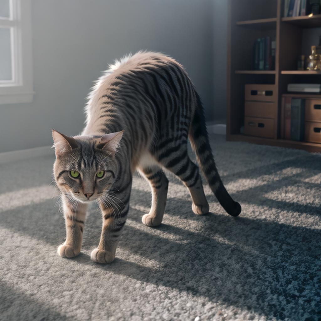  @PB_ImgGenBot Cat hyperrealistic, full body, detailed clothing, highly detailed, cinematic lighting, stunningly beautiful, intricate, sharp focus, f/1. 8, 85mm, (centered image composition), (professionally color graded), ((bright soft diffused light)), volumetric fog, trending on instagram, trending on tumblr, HDR 4K, 8K