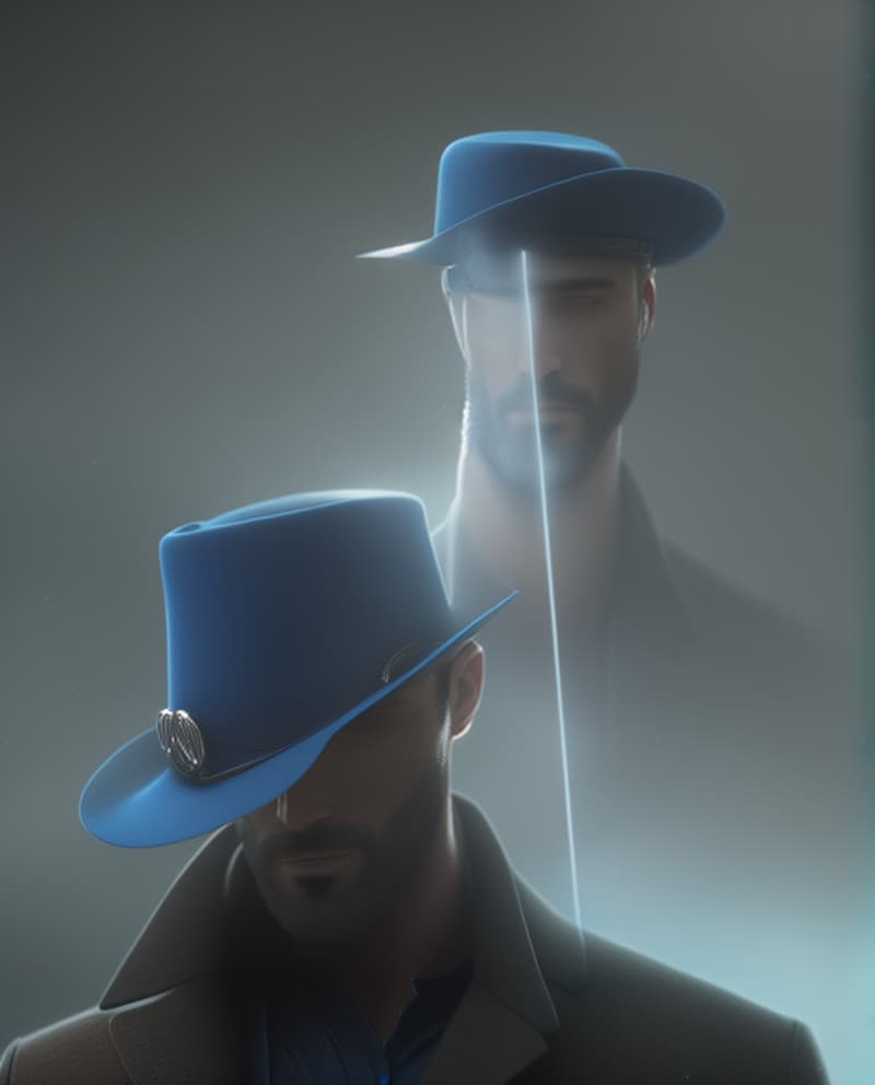  using the uploaded image , make the man in the image to wear blue hat hyperrealistic, full body, detailed clothing, highly detailed, cinematic lighting, stunningly beautiful, intricate, sharp focus, f/1. 8, 85mm, (centered image composition), (professionally color graded), ((bright soft diffused light)), volumetric fog, trending on instagram, trending on tumblr, HDR 4K, 8K