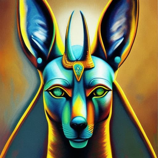  Anubis artistic painting