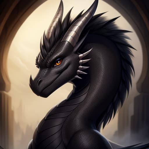  black dragon, open eyes, digital art, masterpiece, 4k, fine details,