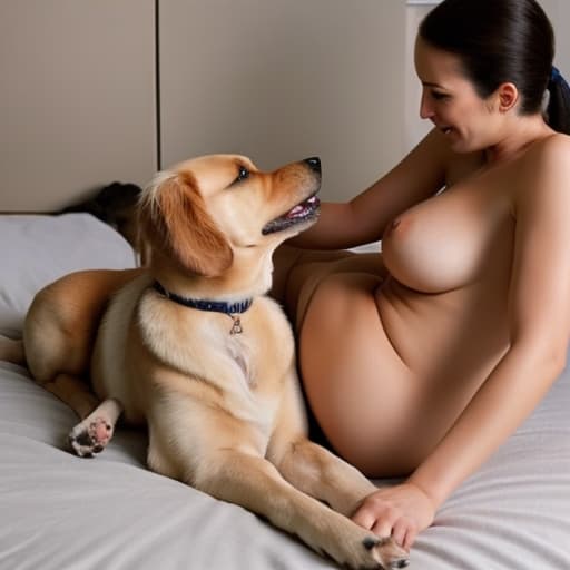  Woman having sex with a dog