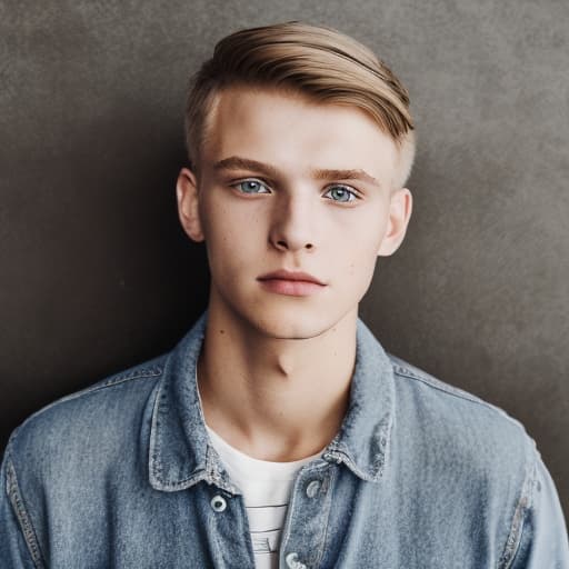 portrait+ style czech homosexual twink blonde very cute dude face