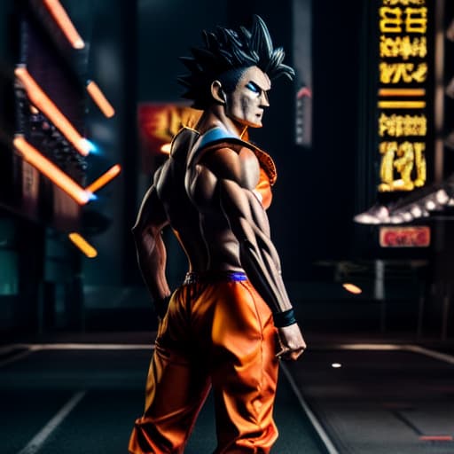  goku y akiratoriyama hyperrealistic, full body, detailed clothing, highly detailed, cinematic lighting, stunningly beautiful, intricate, sharp focus, f/1. 8, 85mm, (centered image composition), (professionally color graded), ((bright soft diffused light)), volumetric fog, trending on instagram, trending on tumblr, HDR 4K, 8K