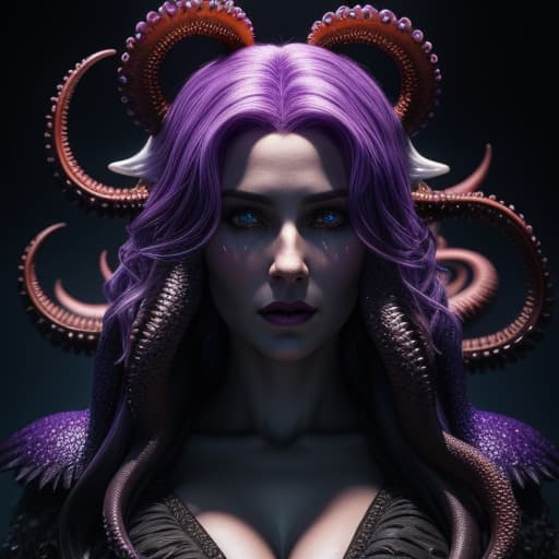  full body, xxx rated, dripping from body, Disney's Ursula the sea witch from the mermaid, below waist made of that of eight octopus tentacles sith large suction cups, purple skin, white hair, penetration, , intercourse with a man, focus face, face, 3d, hyperrealism , romanesque, close-up shots, 32k uhd warmcore , detailed character ilrations, , perfect composition, beautiful detailed intricate, insanely detailed octane render trending on artstation, 8 k artistic photography, ultra detailed, photorealistic concept art, soft natural volumetric cinematic perfect light, chiaroscuro, award - winning photograph, masterpiece, oil on canvas, raphael, caravaggio, greg rutkowski, beeple, beksinski, vivid color,