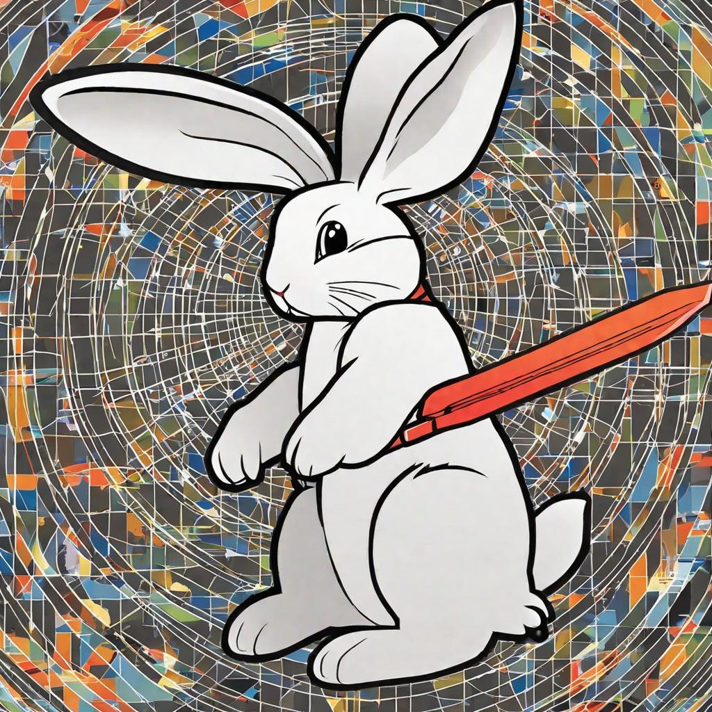  masterpiece, best quality,Draw a little white rabbit, science fiction