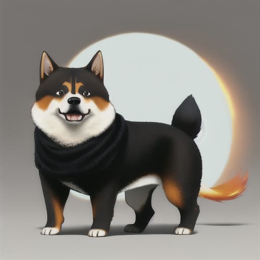  shiba big monster carrying to world 3D 4K realistic details perfect uHD