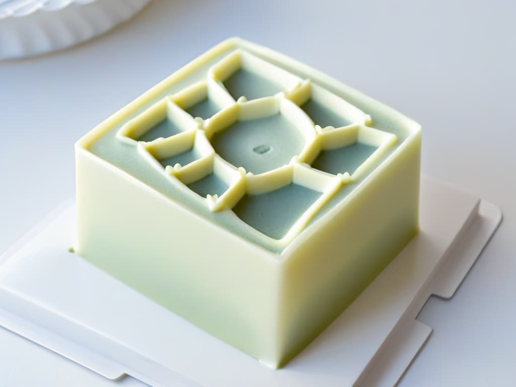  A highresolution, minimalist image showcasing an intricately designed 3D printed custom mold for baking, capturing the fine details and precision of the mold. The mold is depicted in a sleek, modern setting, emphasizing its professional craftsmanship and innovative use in elevating pastry creations. The image conveys a sense of precision, creativity, and sophistication, appealing to the audience interested in personalized 3D printed molds for enhancing their baking endeavors. hyperrealistic, full body, detailed clothing, highly detailed, cinematic lighting, stunningly beautiful, intricate, sharp focus, f/1. 8, 85mm, (centered image composition), (professionally color graded), ((bright soft diffused light)), volumetric fog, trending on instagram, trending on tumblr, HDR 4K, 8K