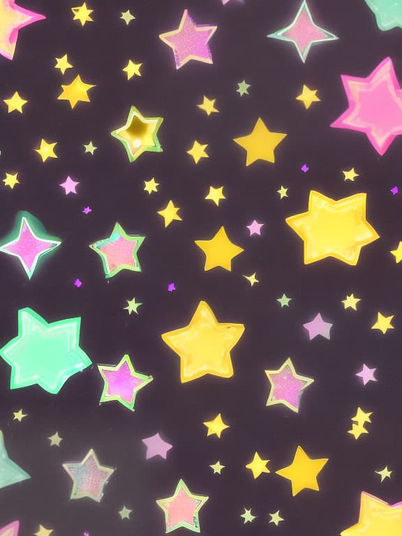  Cute musical notes and sparkling stars and gems wallpaper