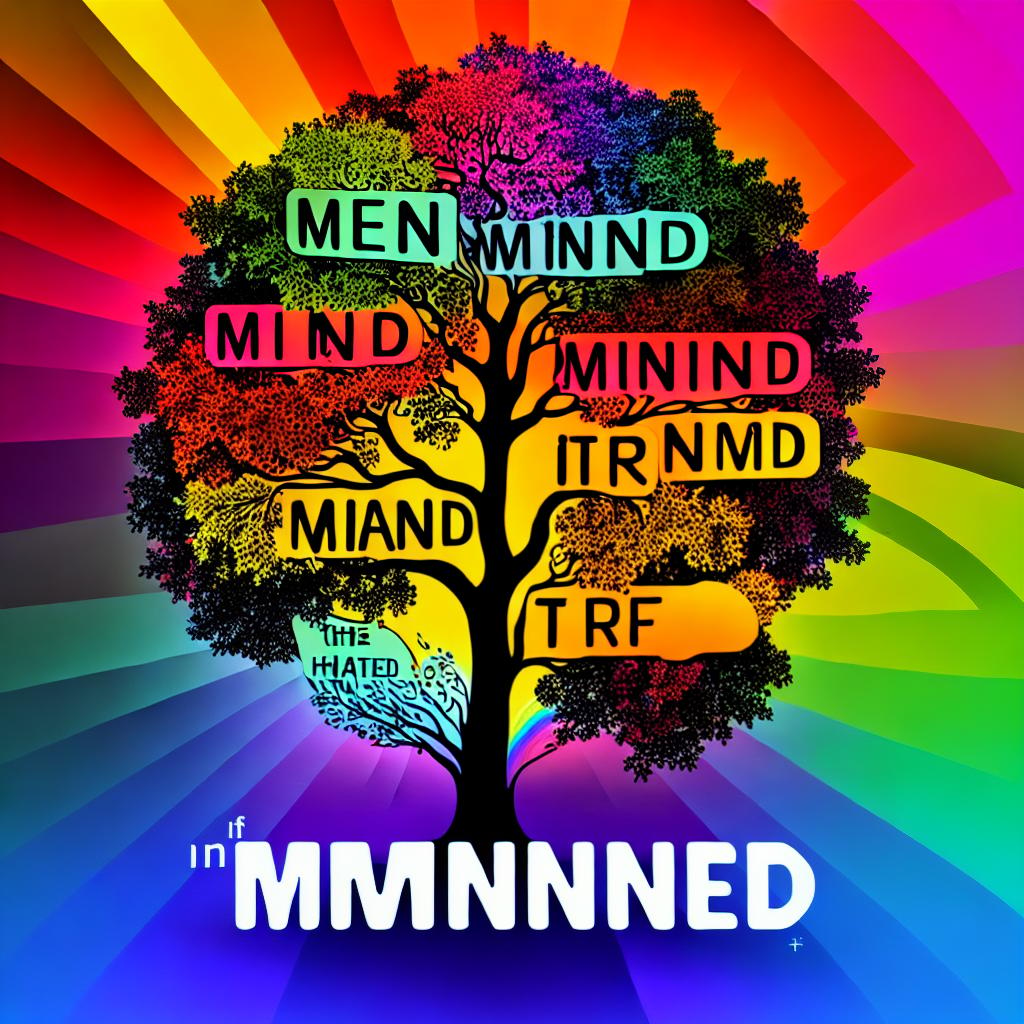  Colorful tree with the word mind on it