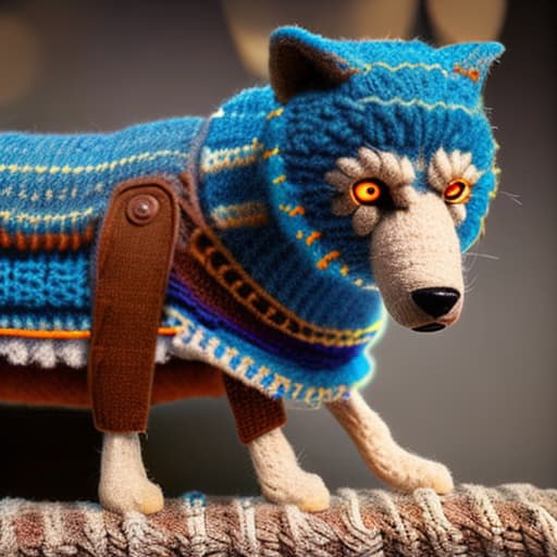 woolitize a light brown wolf with tactical goggles and a blue scarf with white stripes hyperrealistic, full body, detailed clothing, highly detailed, cinematic lighting, stunningly beautiful, intricate, sharp focus, f/1. 8, 85mm, (centered image composition), (professionally color graded), ((bright soft diffused light)), volumetric fog, trending on instagram, trending on tumblr, HDR 4K, 8K