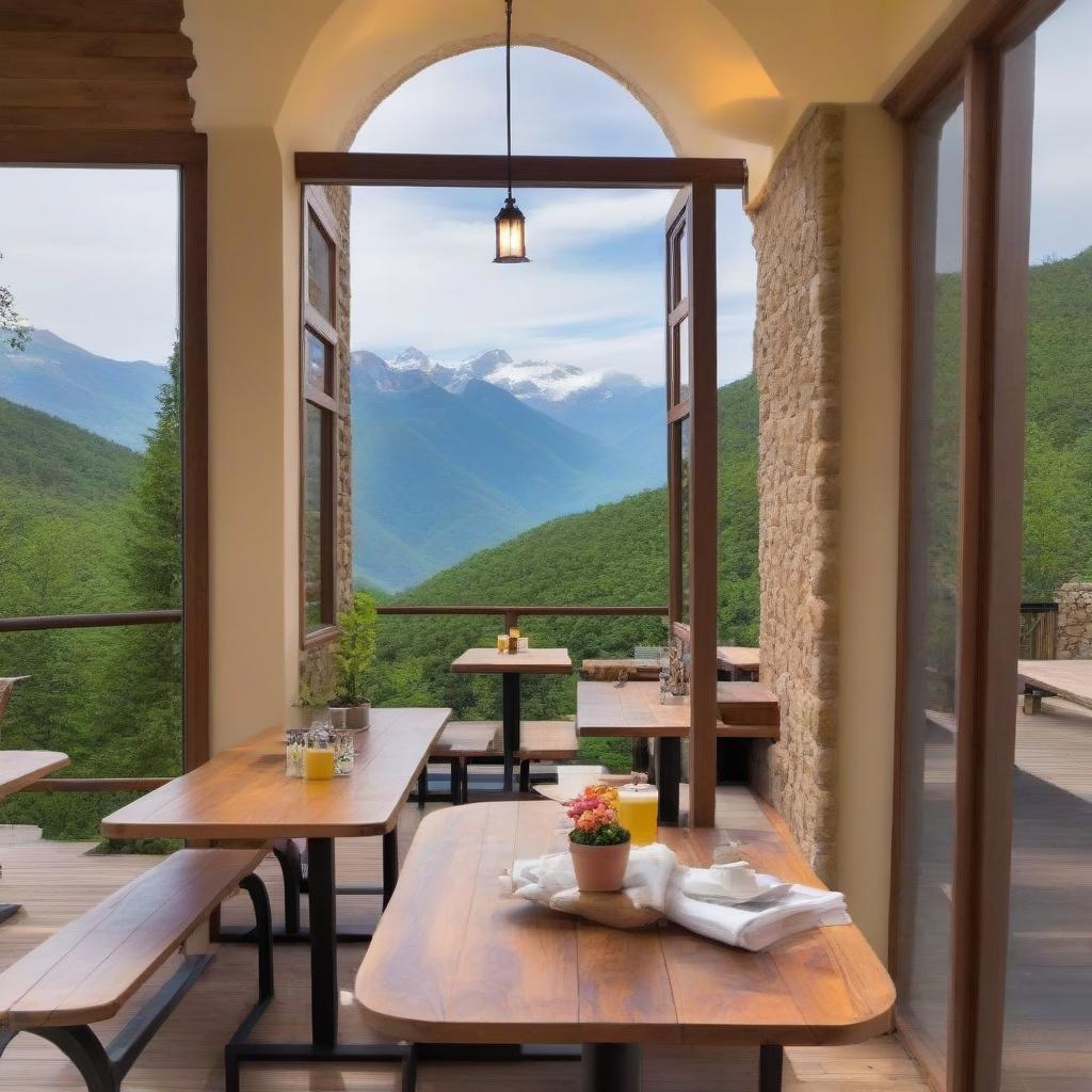  Cafe in the mountains