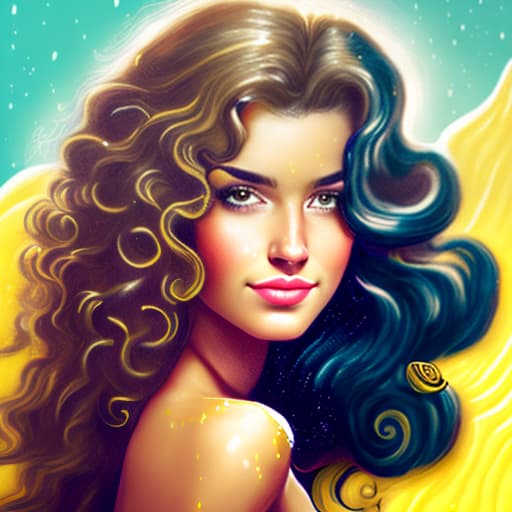 estilovintedois a women with curling hair beautiful face around plentiful lemon on road