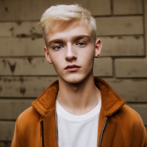 portrait+ style czech homosexual twink blonde very cute dude face