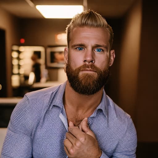 portrait+ style wwe queer very cute blonde dilf dude face