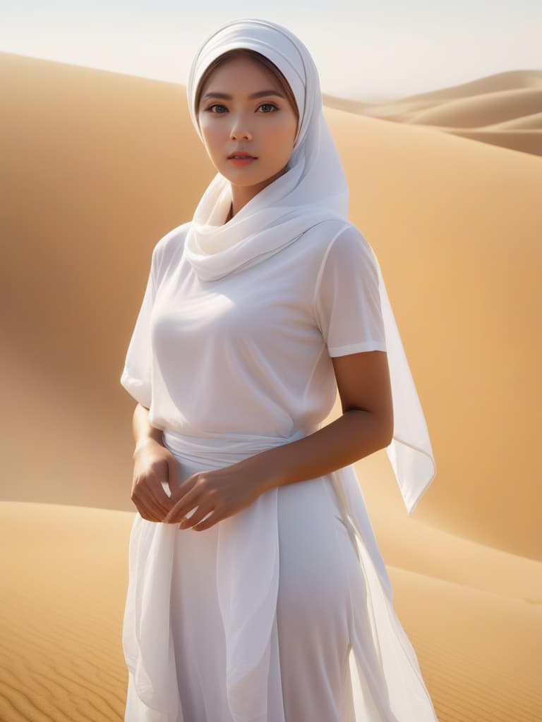  Half body portrait,Young Asian Man Tourist wear summer casual short sleeve t shirt, tie a solid white casual Headscarf standing in desert, look at to camera, cinematic lighting, stunningly beautiful, intricate, sharp focus, f/1. 8, 85mm, (professionally color graded), ((bright soft diffused light)), volumetric fog, trending on instagram, trending on tumblr, HDR 4K, 8K hyperrealistic, full body, detailed clothing, highly detailed, cinematic lighting, stunningly beautiful, intricate, sharp focus, f/1. 8, 85mm, (centered image composition), (professionally color graded), ((bright soft diffused light)), volumetric fog, trending on instagram, trending on tumblr, HDR 4K, 8K