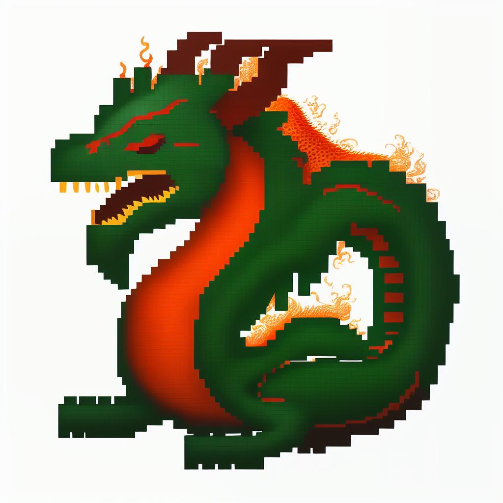  IconsMi logo, fire dragon 