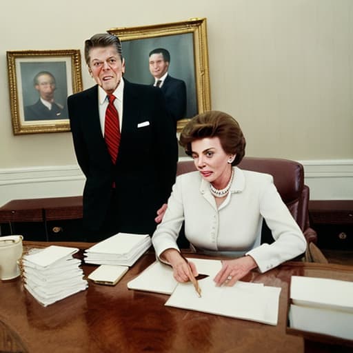  ronald reagan and nancy reagan doing cocaine in the oval office