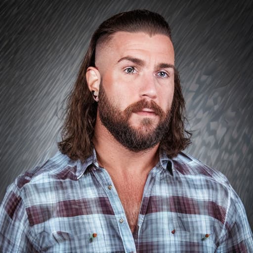 portrait+ style wwe queer brunette very cute brunette dilf dude face