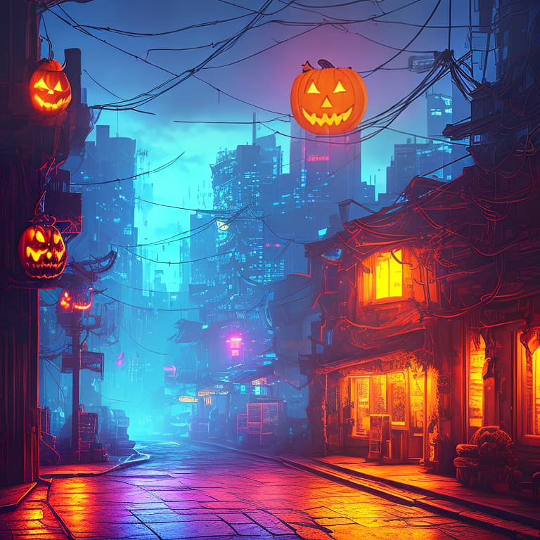 nvinkpunk jack-o-lantern from hell, 4k hyperrealistic, full body, detailed clothing, highly detailed, cinematic lighting, stunningly beautiful, intricate, sharp focus, f/1. 8, 85mm, (centered image composition), (professionally color graded), ((bright soft diffused light)), volumetric fog, trending on instagram, trending on tumblr, HDR 4K, 8K