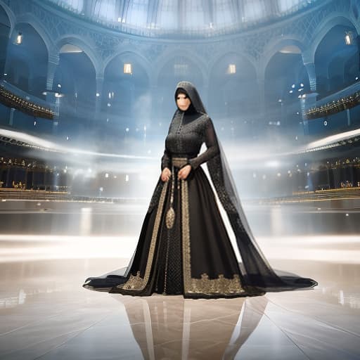  IslamicDigitalStudio2 hyperrealistic, full body, detailed clothing, highly detailed, cinematic lighting, stunningly beautiful, intricate, sharp focus, f/1. 8, 85mm, (centered image composition), (professionally color graded), ((bright soft diffused light)), volumetric fog, trending on instagram, trending on tumblr, HDR 4K, 8K