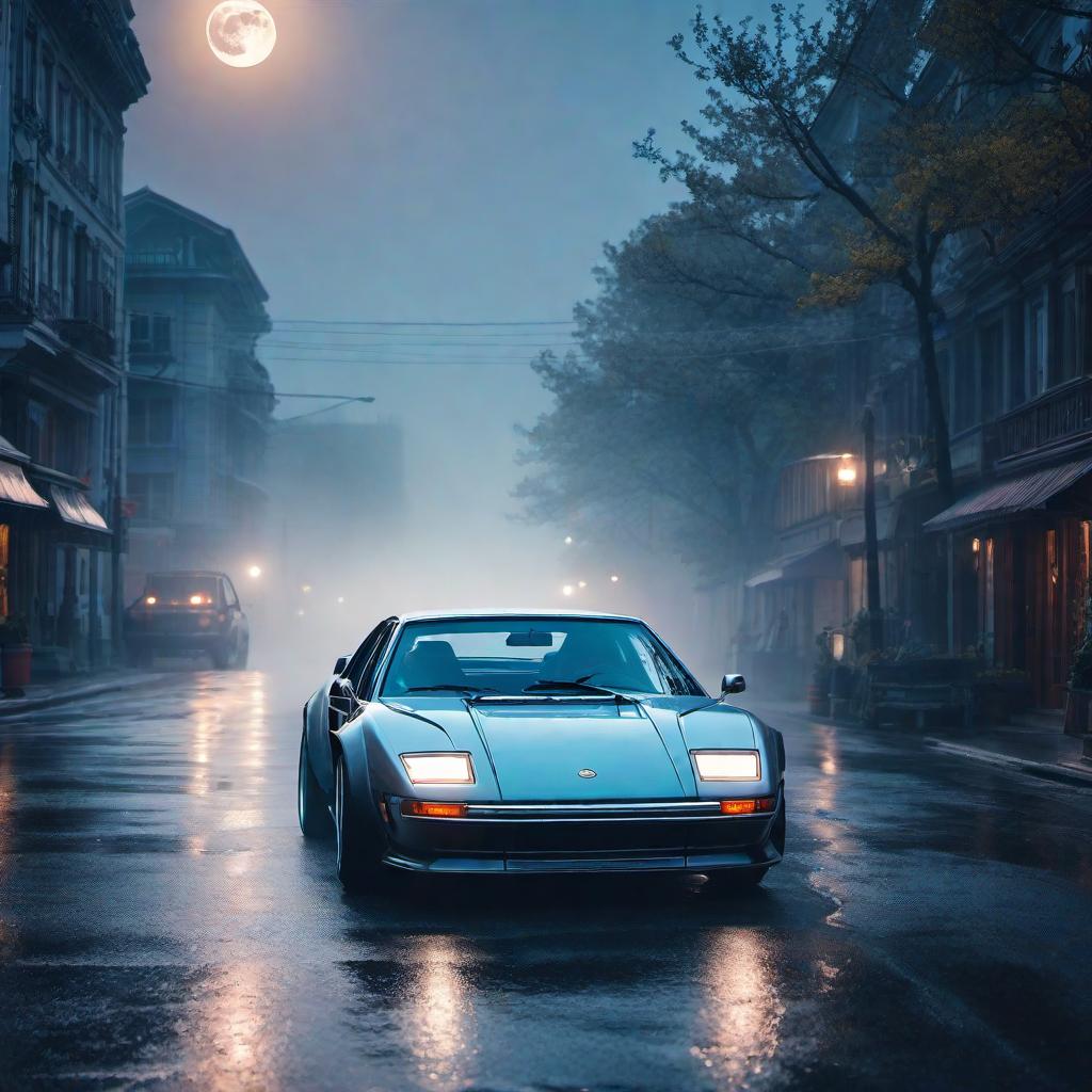  /hiresai moon car hyperrealistic, full body, detailed clothing, highly detailed, cinematic lighting, stunningly beautiful, intricate, sharp focus, f/1. 8, 85mm, (centered image composition), (professionally color graded), ((bright soft diffused light)), volumetric fog, trending on instagram, trending on tumblr, HDR 4K, 8K