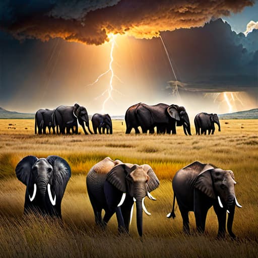  Noah’s Ark sitting in a beautiful field being loaded by 2 elephants, 2 lions, 2 zebras, 2 camels, 2 eagles, 2 ravens and 2 doves with sunny sky in foreground and storm clouds building on the horizon in background hyperrealistic, full body, detailed clothing, highly detailed, cinematic lighting, stunningly beautiful, intricate, sharp focus, f/1. 8, 85mm, (centered image composition), (professionally color graded), ((bright soft diffused light)), volumetric fog, trending on instagram, trending on tumblr, HDR 4K, 8K