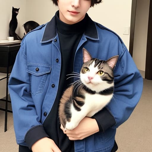  Jungkook holding a cat