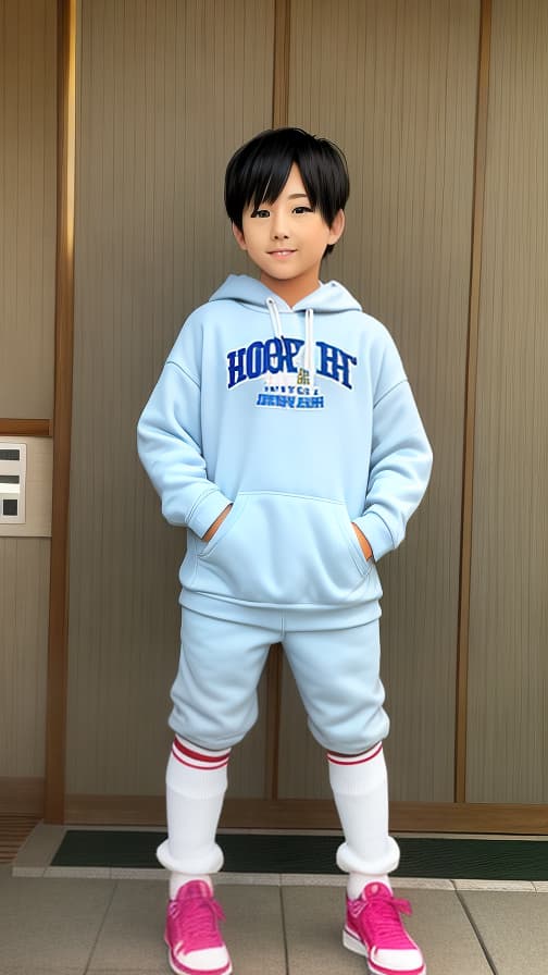  Sixth Grade Long High Socks Hoodie Ryokan Hot Pants Boys