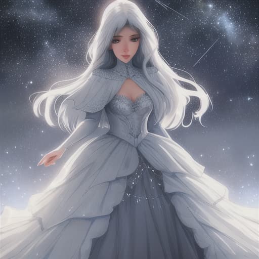  girly Starlit Skies hyperrealistic, full body, detailed clothing, highly detailed, cinematic lighting, stunningly beautiful, intricate, sharp focus, f/1. 8, 85mm, (centered image composition), (professionally color graded), ((bright soft diffused light)), volumetric fog, trending on instagram, trending on tumblr, HDR 4K, 8K