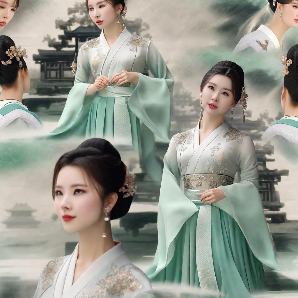  masterpiece, best quality,She is a Chinese classical beauty, wearing a white classical dress, high bun, figure graceful, like a fairy general