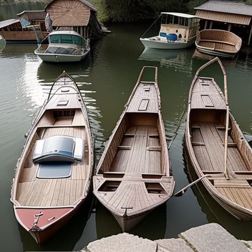  Mountains, lakes, boats, sun