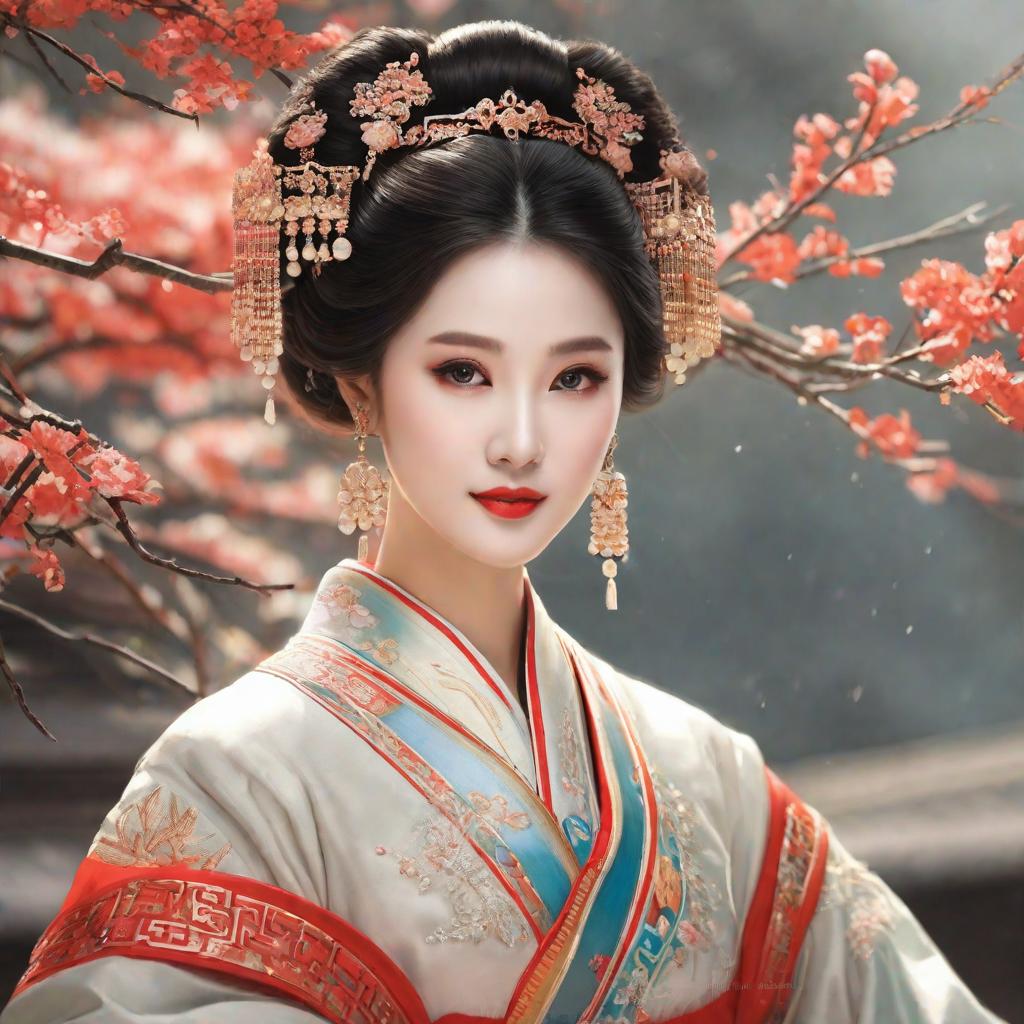  masterpiece, best quality,Draw a picture of a Chinese beauty