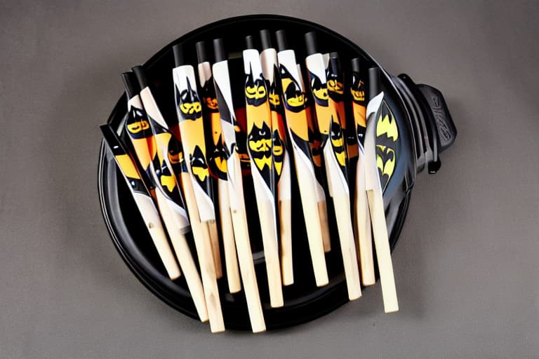  Drumsticks with batman and batman logo